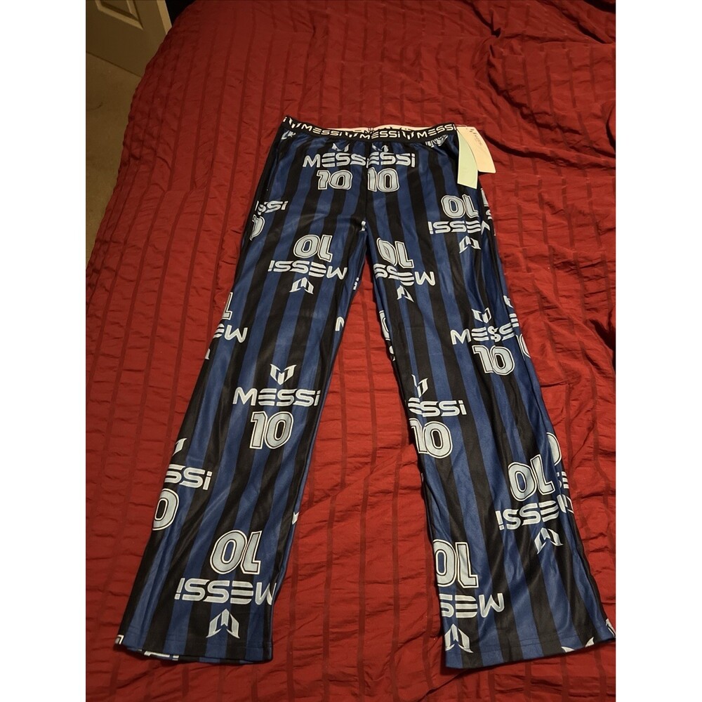 Messi Pajama Pants - Blue Large12/14 #10 Soft Cozy Sleep 😴 Flame Resistant